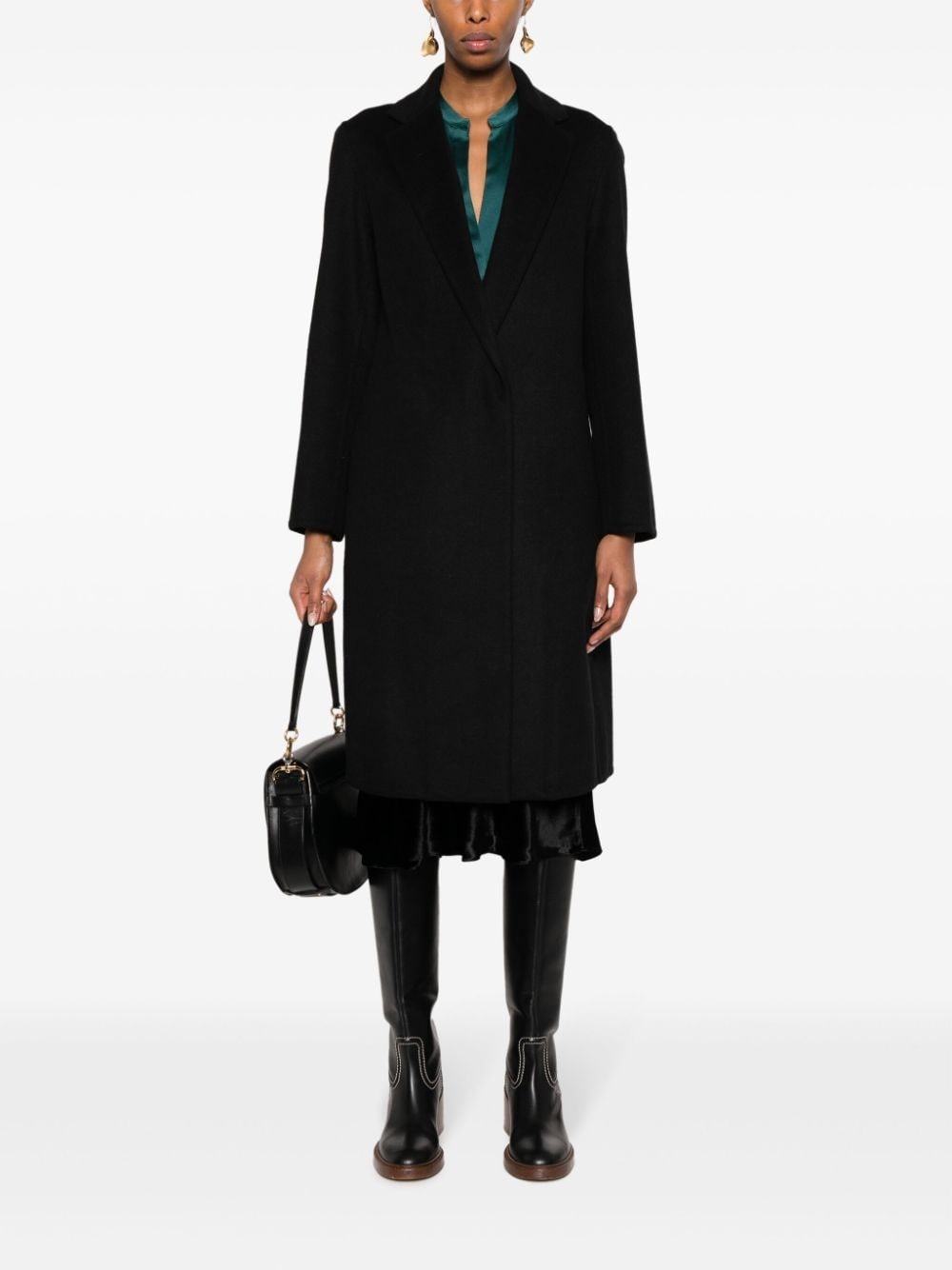 notched-lapel trench coat - 2