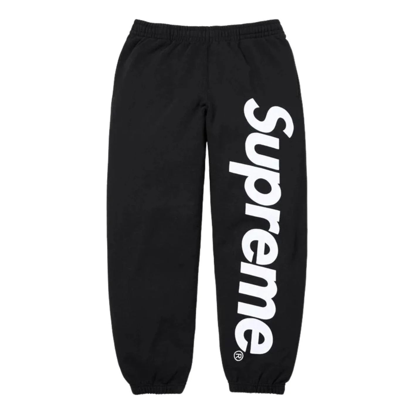 Supreme SS26 Satin Appliqué Sweatpants 'Black' SUP-SS26-193-BLK - 1
