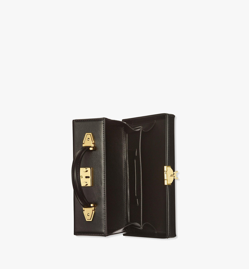 Berlin Crossbody in Gold Monogram Leather 4