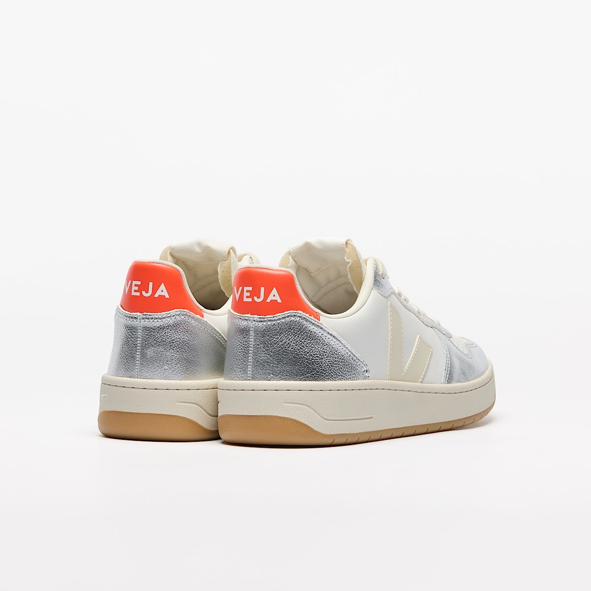 V-10 LEATHER WHITE PIERRE SILVER - 3