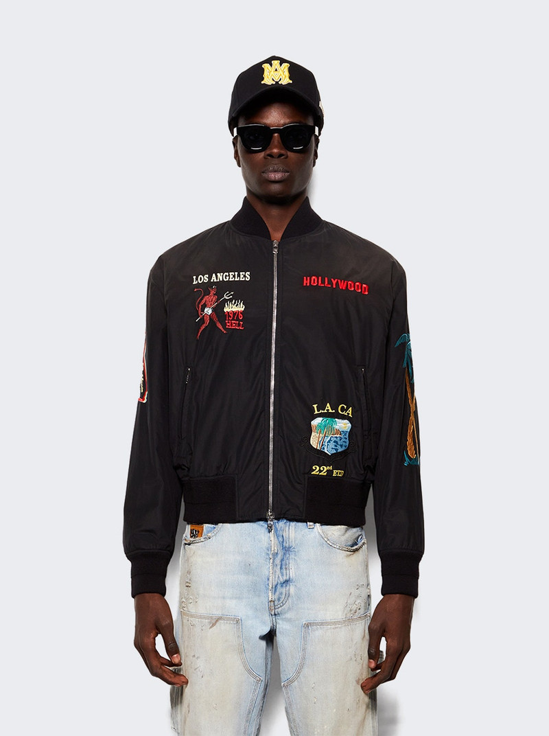 AMIRI Sinners Bomber Jacket Black outlook