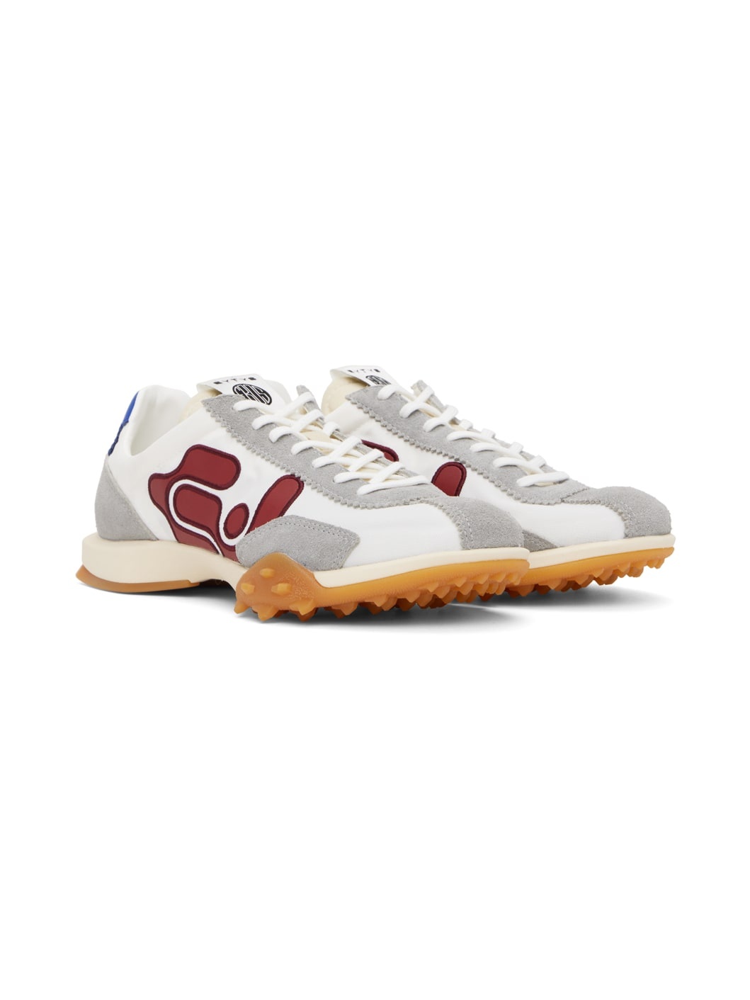 White & Gray Eros Sneakers - 4
