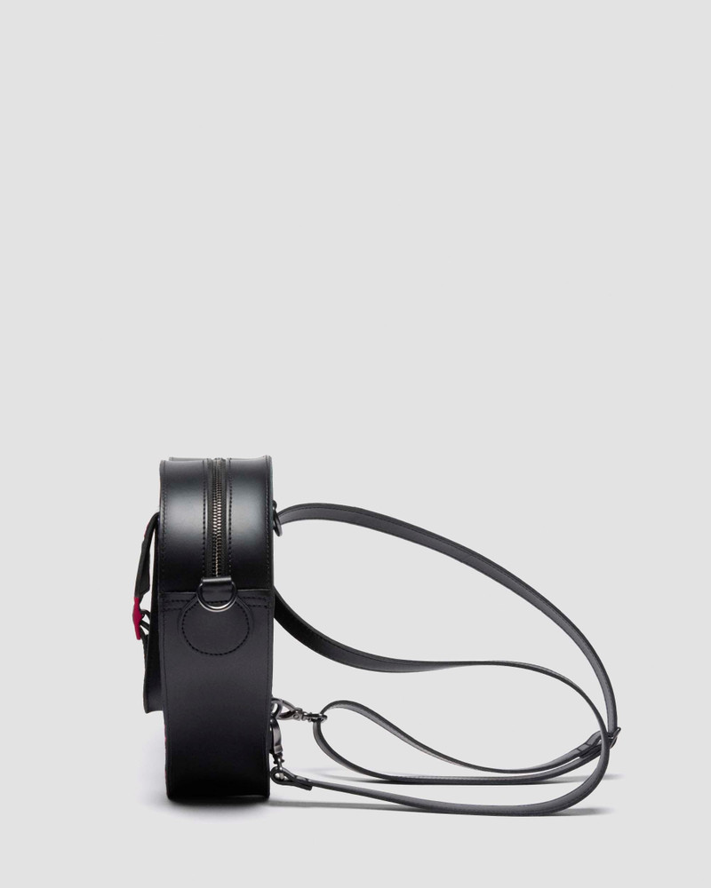 HEART BACKPACK PINK TARTAN LEATHER HEART BAG 6