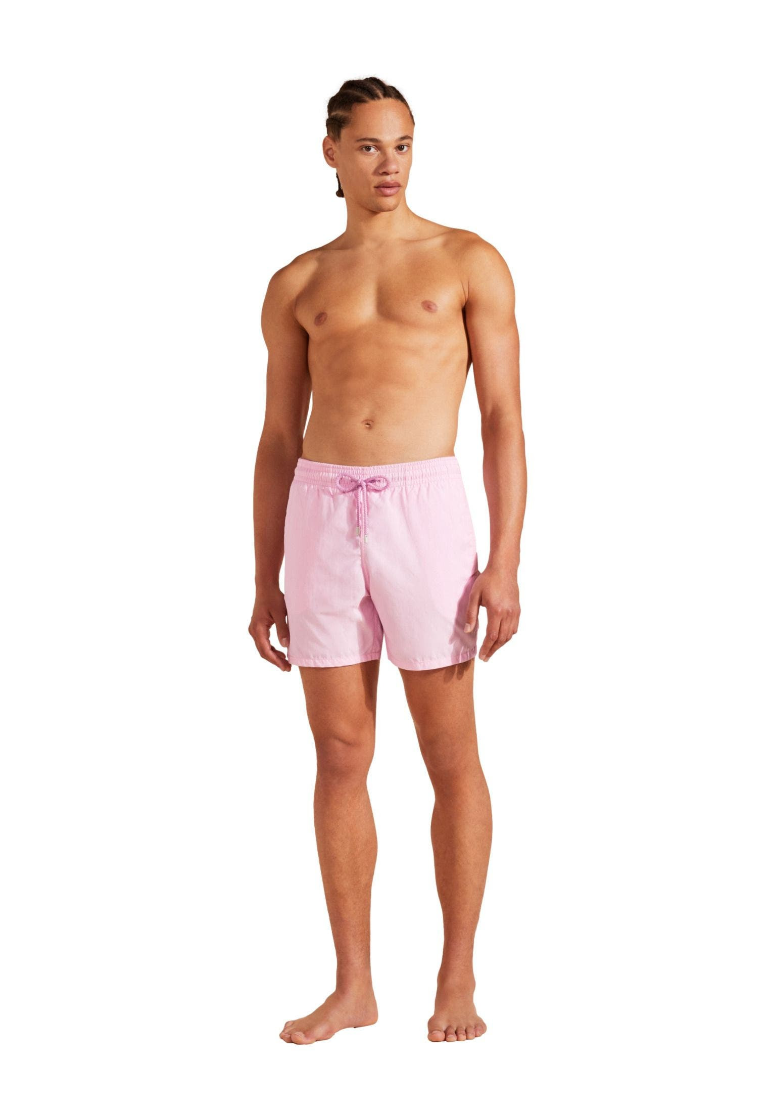 Vilebrequin Men's Solid Recycled Polyamide Swim Shorts in Guimauve at Nordstrom - 5