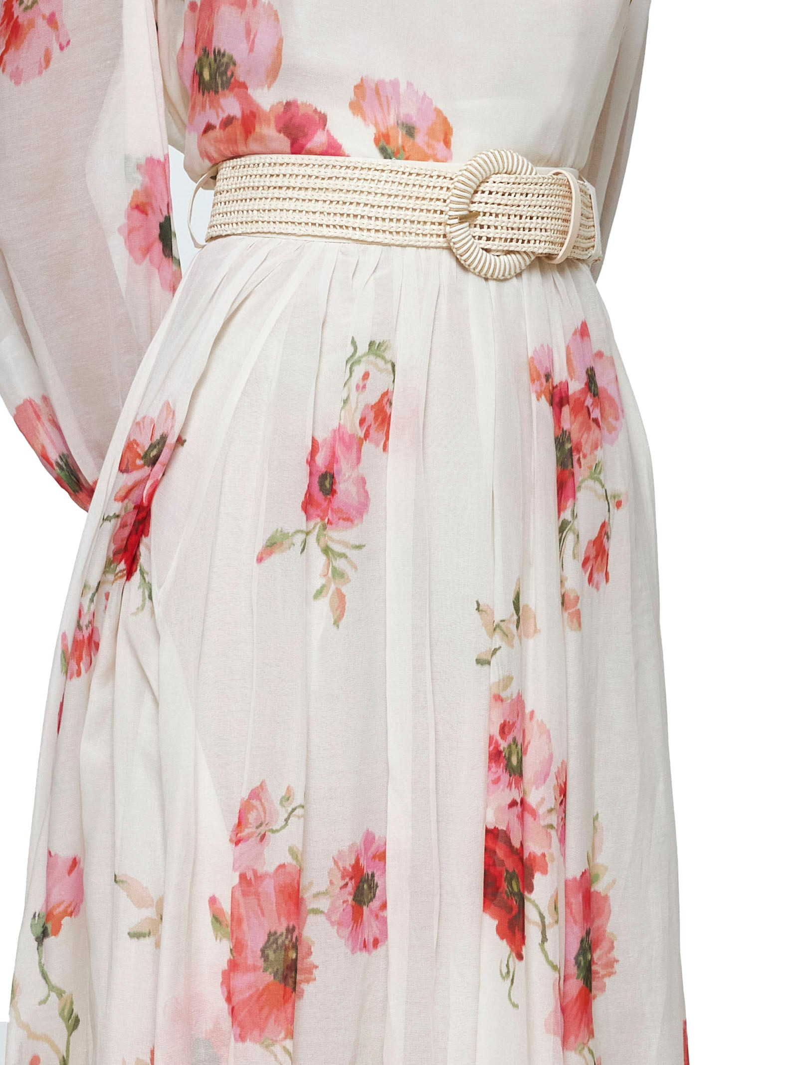 Lightburst print cotton and silk maxi skirt - 4