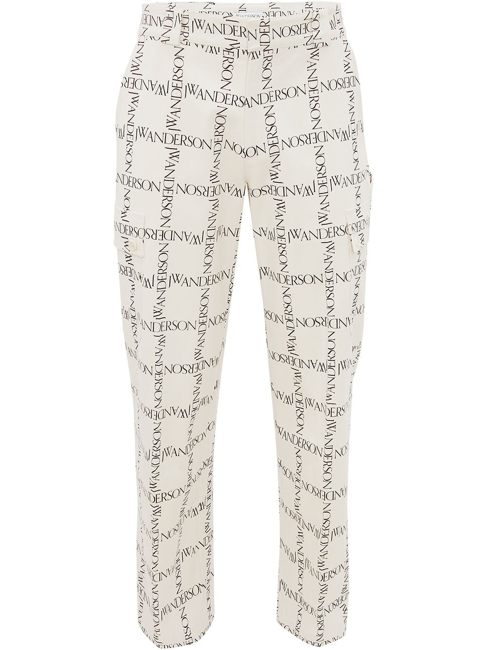 logo-print straight-leg trousers - 1