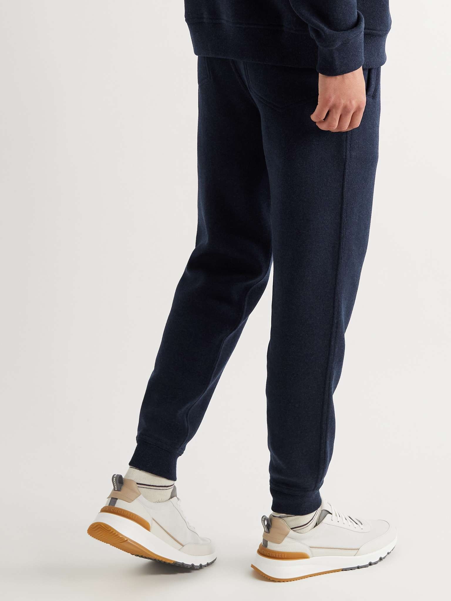 Tapered Virgin Wool-Blend Track Pants - 9