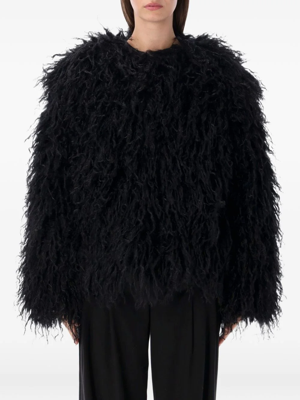 Yua shaggy-texture coat - 1