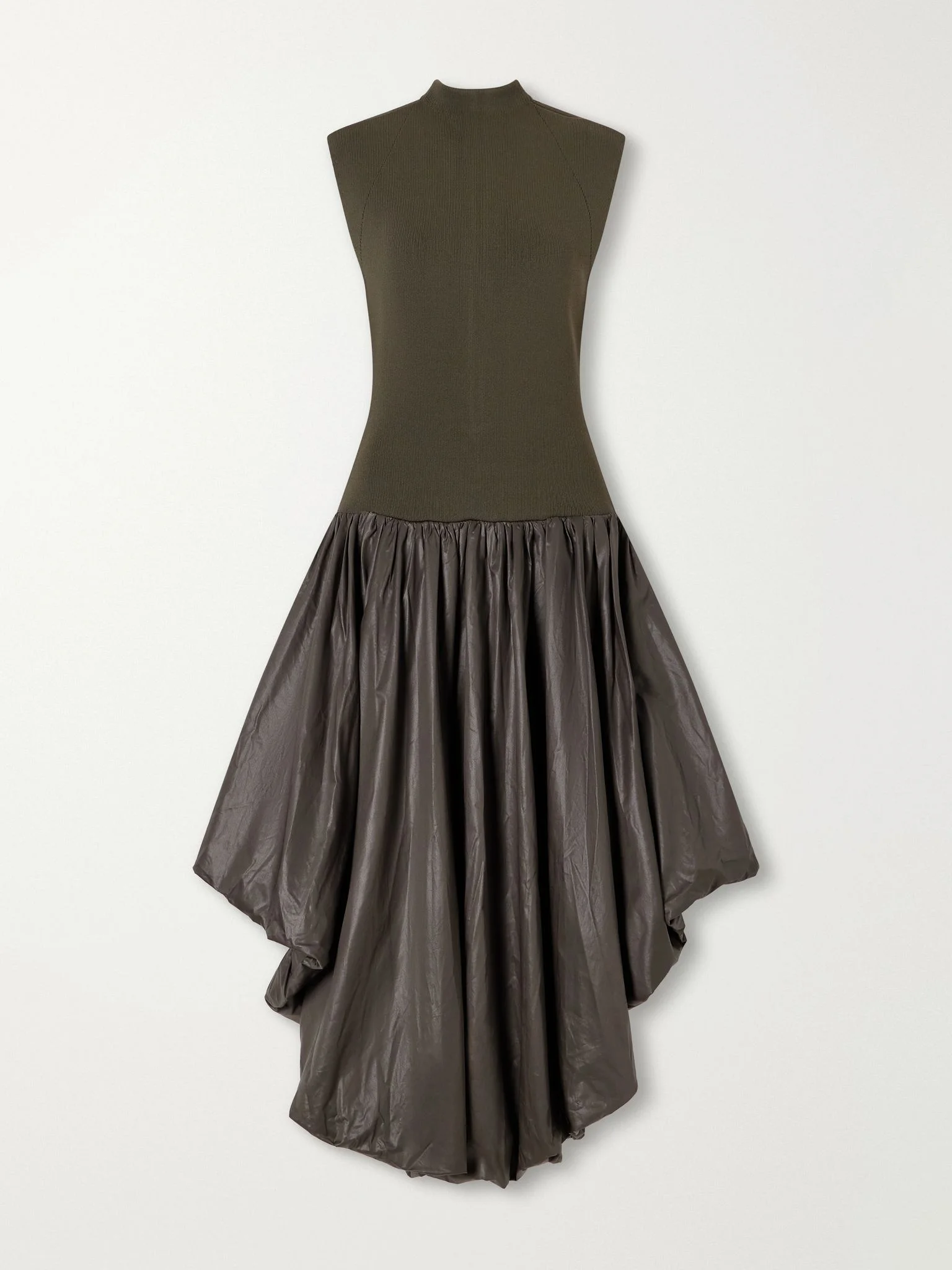 Venetia knit midi dress Dark green - 1