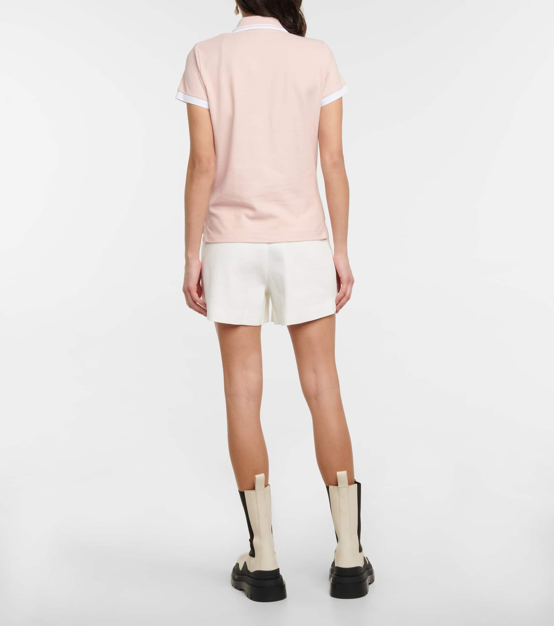 Cotton piqué polo shirt - 3