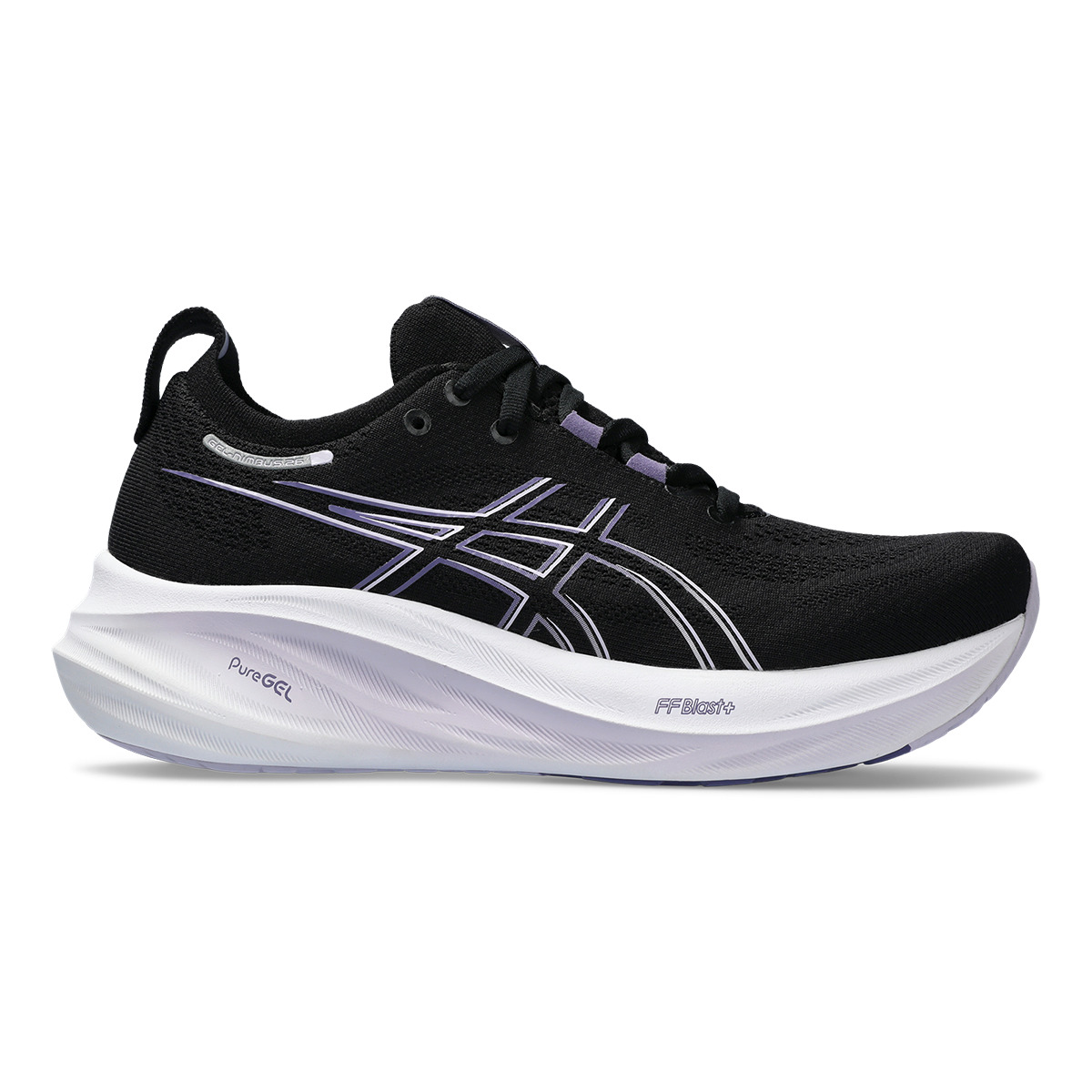 Asics Gel Nimbus 26 - Black - Dusty Purple - 1