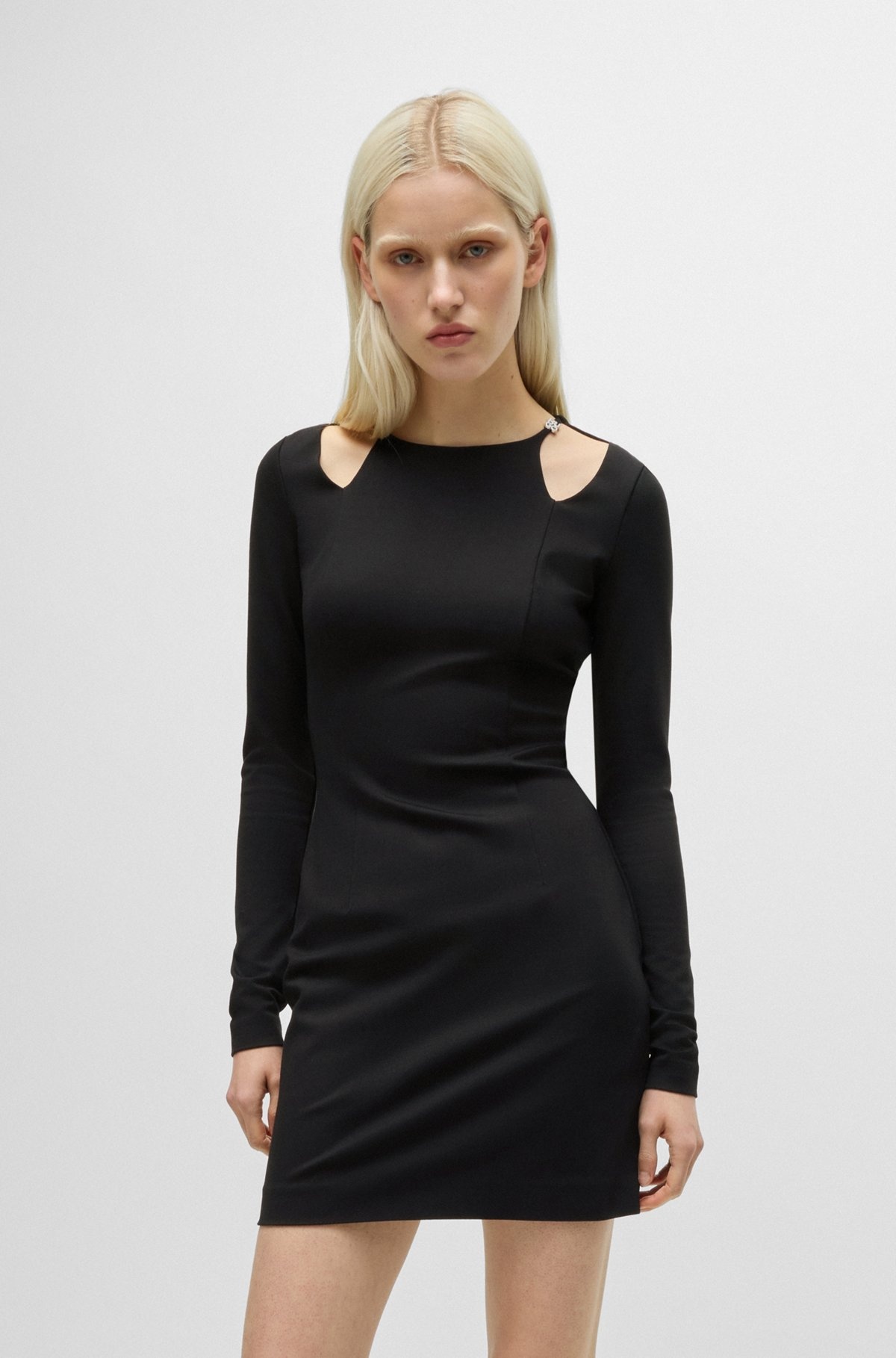 BODYCON MINI DRESS WITH CUT-OUT DETAILS - 6