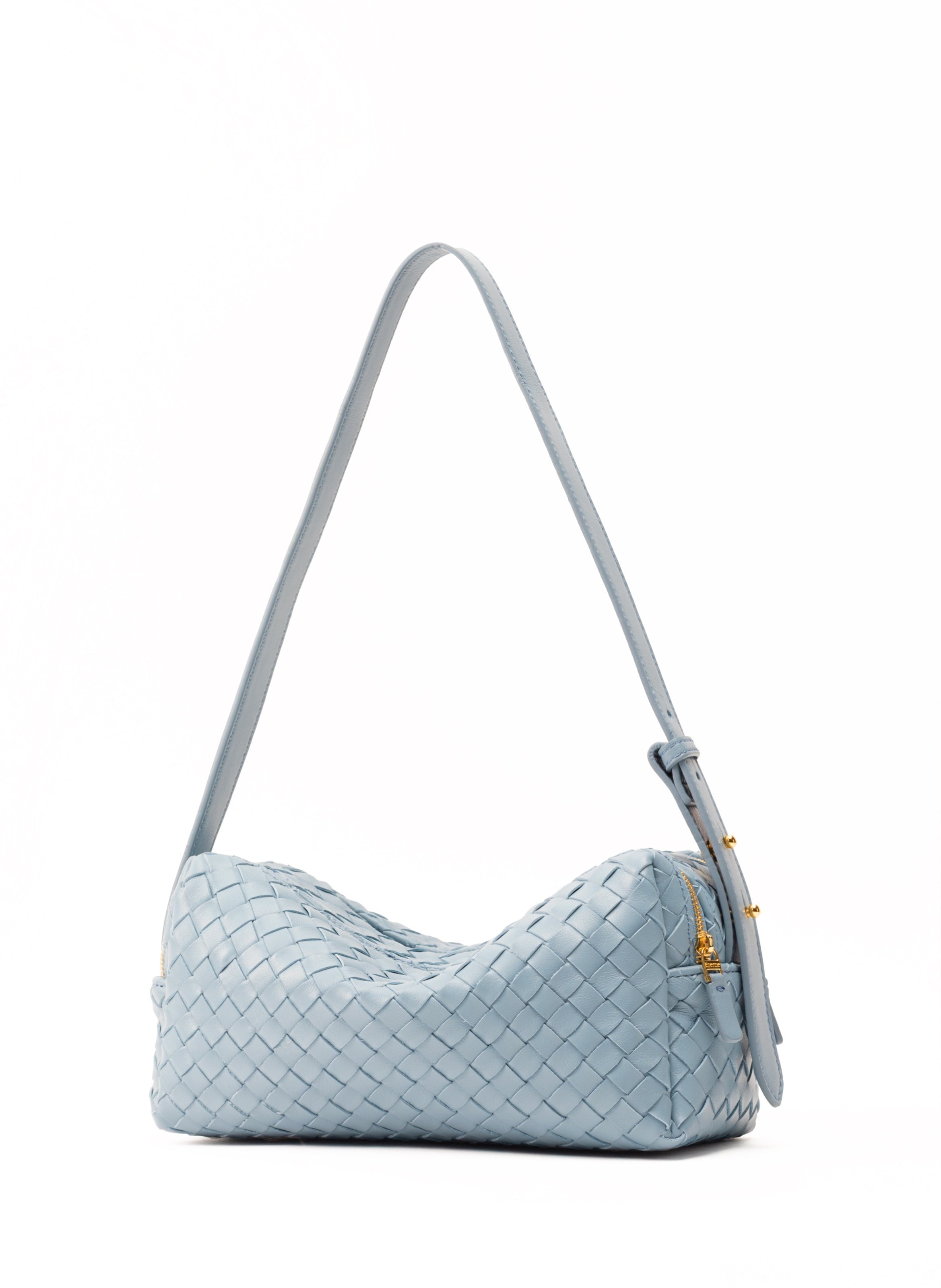 Trousse Woven Leather Artic Blue - 2