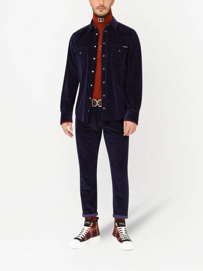 Dolce & Gabbana long-sleeve corduroy shirt outlook