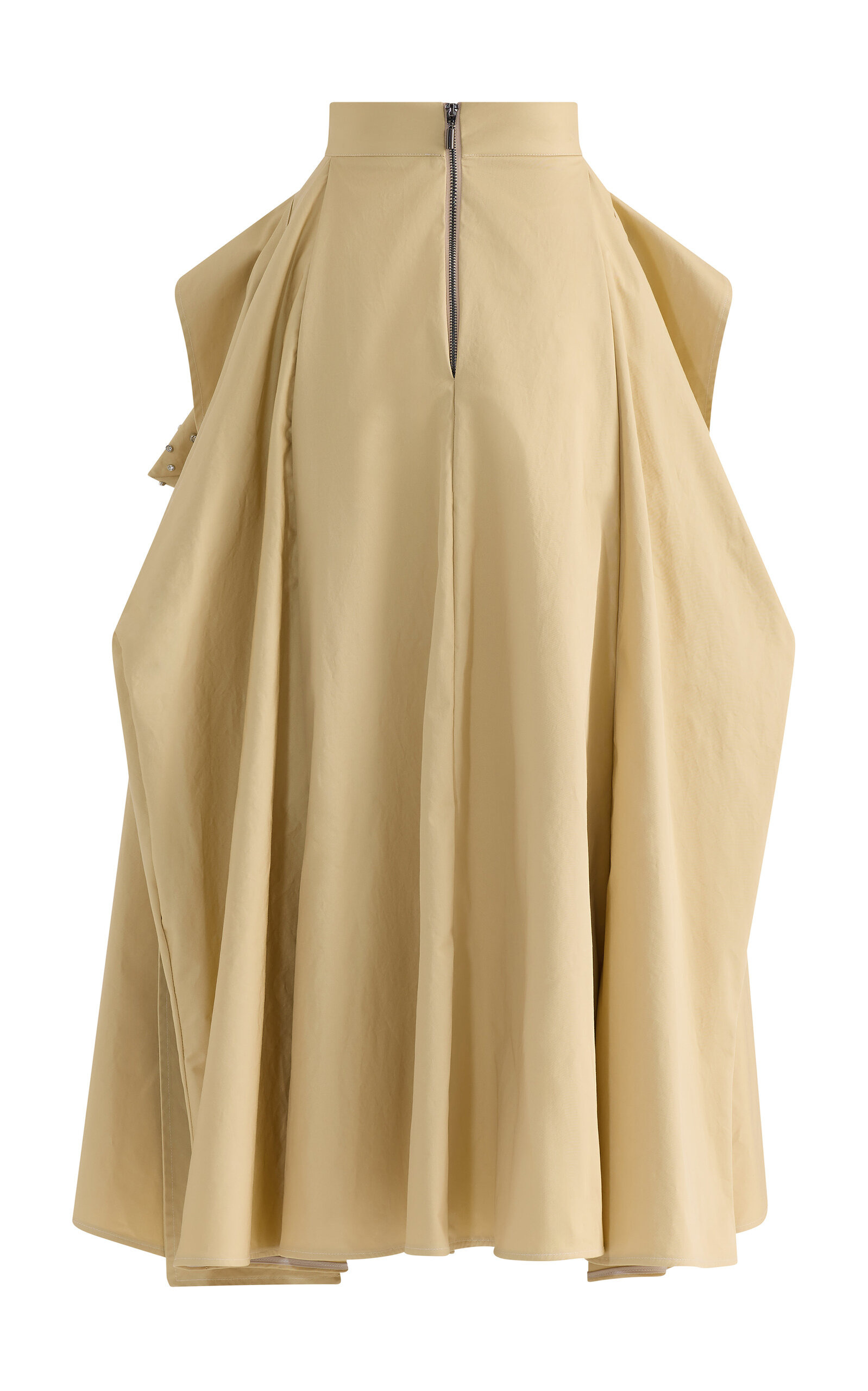 Fleur Studded Cotton Skirt yellow - 5