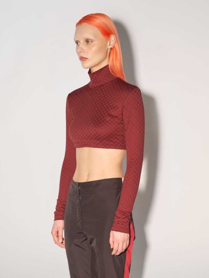 MINI MONOGRAM CROP TOP - 6