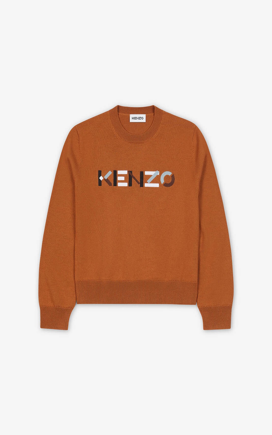 KENZO logo merino wool jumper - 1