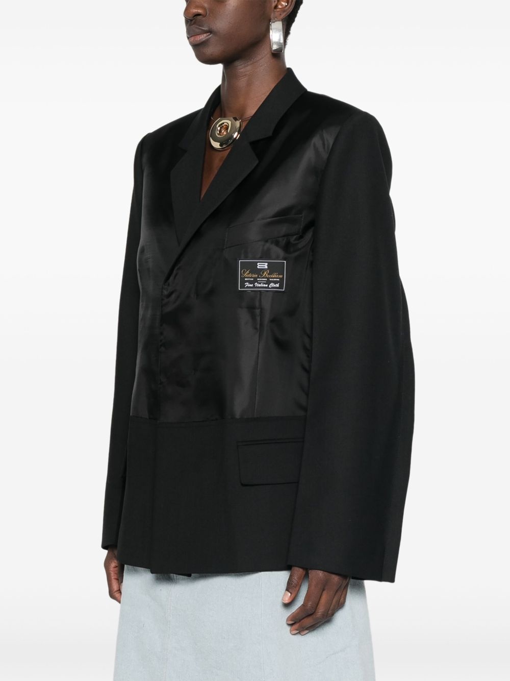 logo-tag blazer - 3