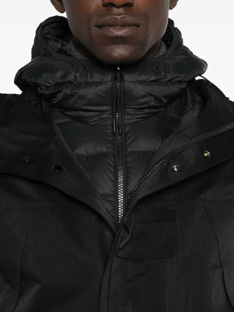 hooded panelled coat 5