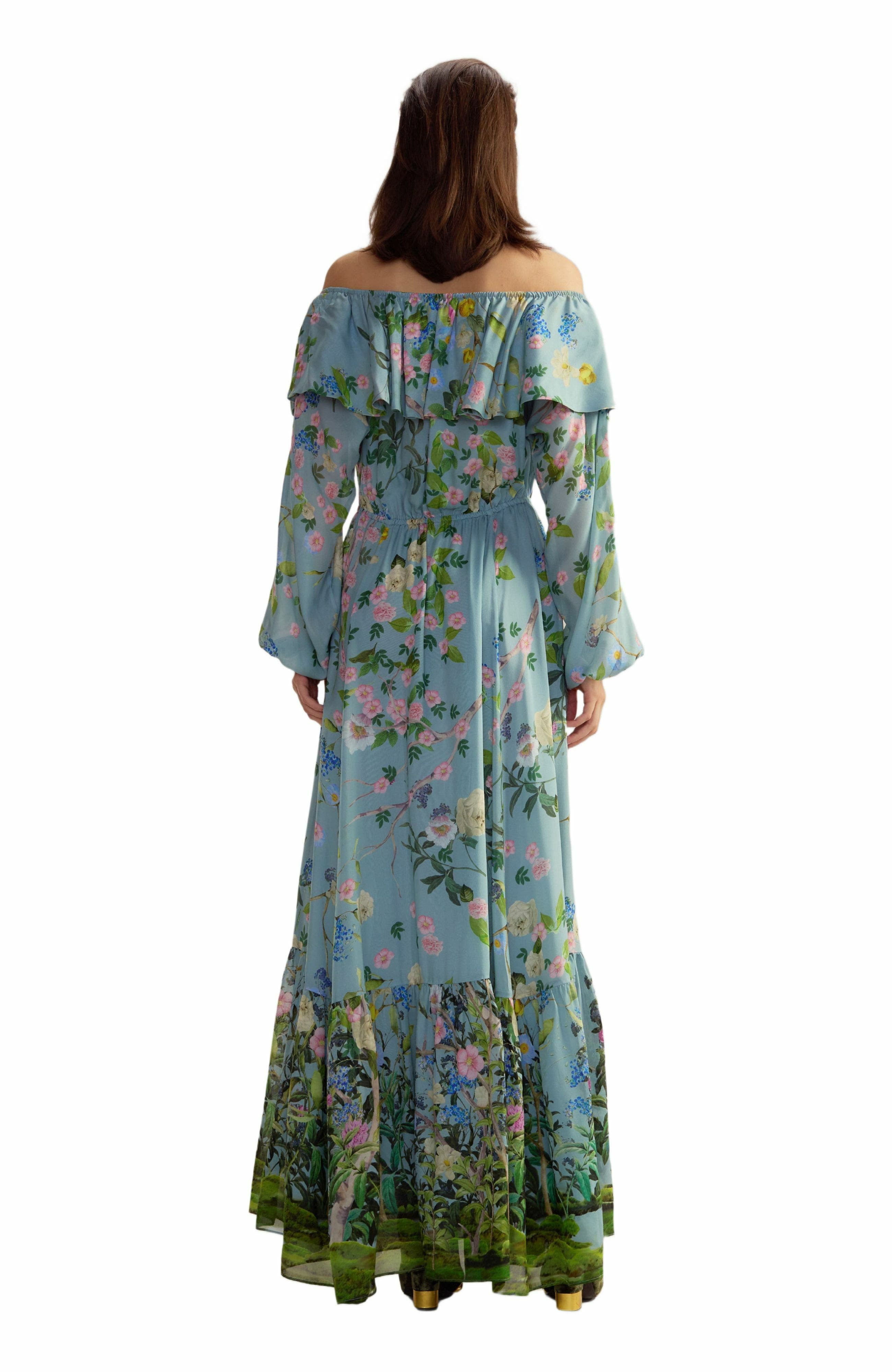 Cynthia Rowley Ophelia Dress in Blue Floral at Nordstrom - 3