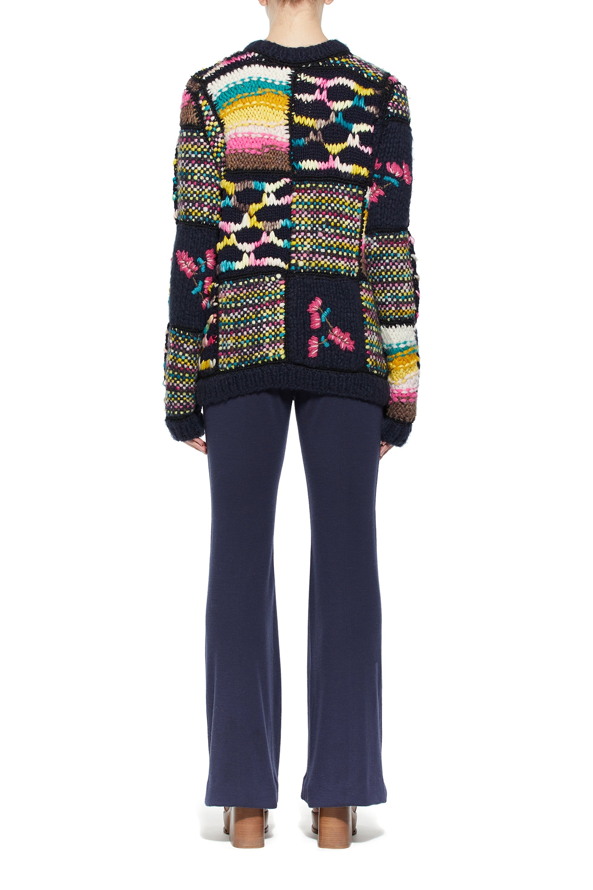 Lawrence Patchwork Sweater in Welfat Cashmere - 4