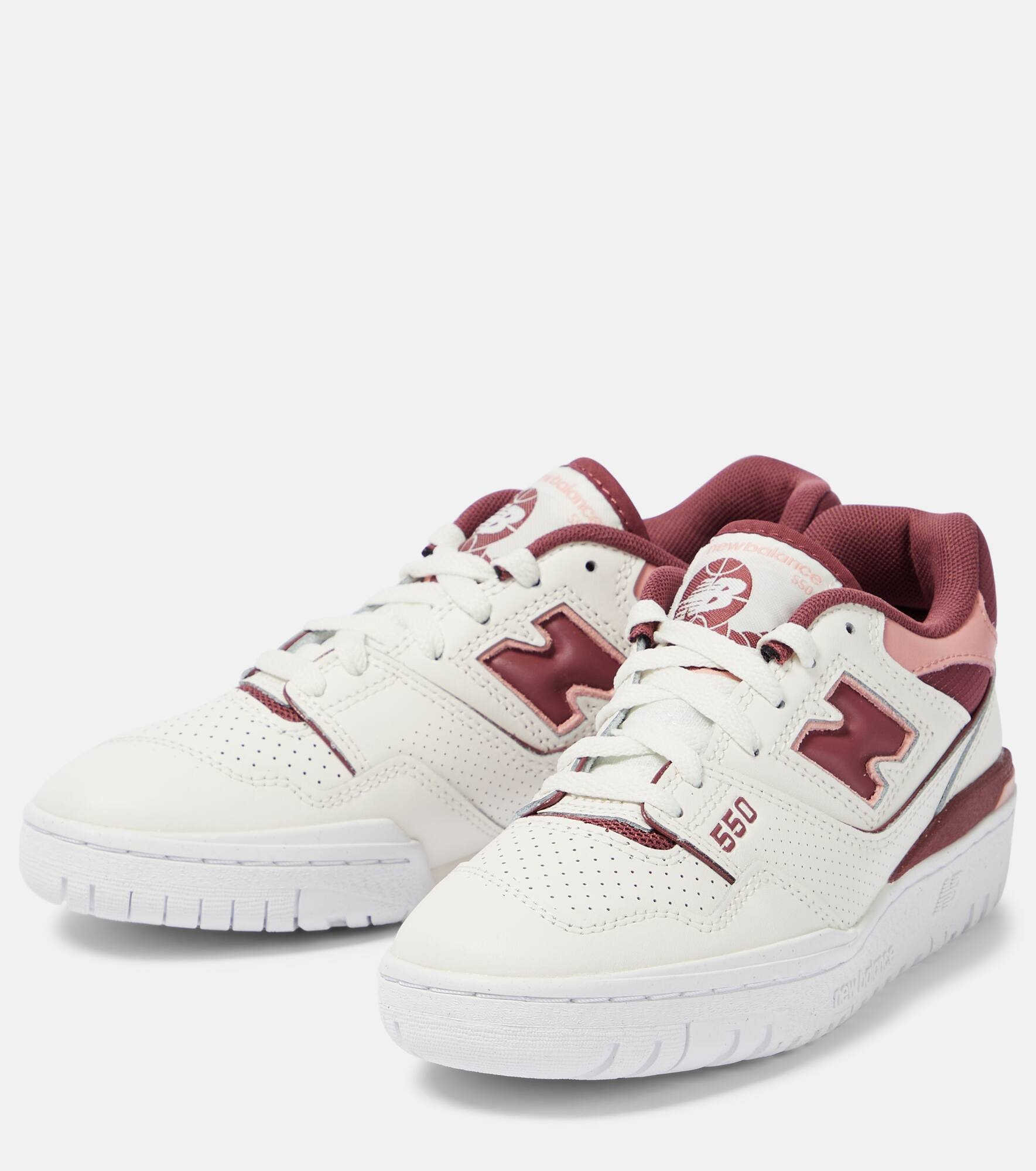 550 leather sneakers - 5