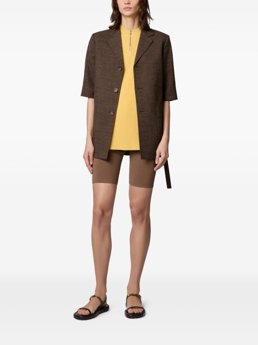 zip-up polo top - 2