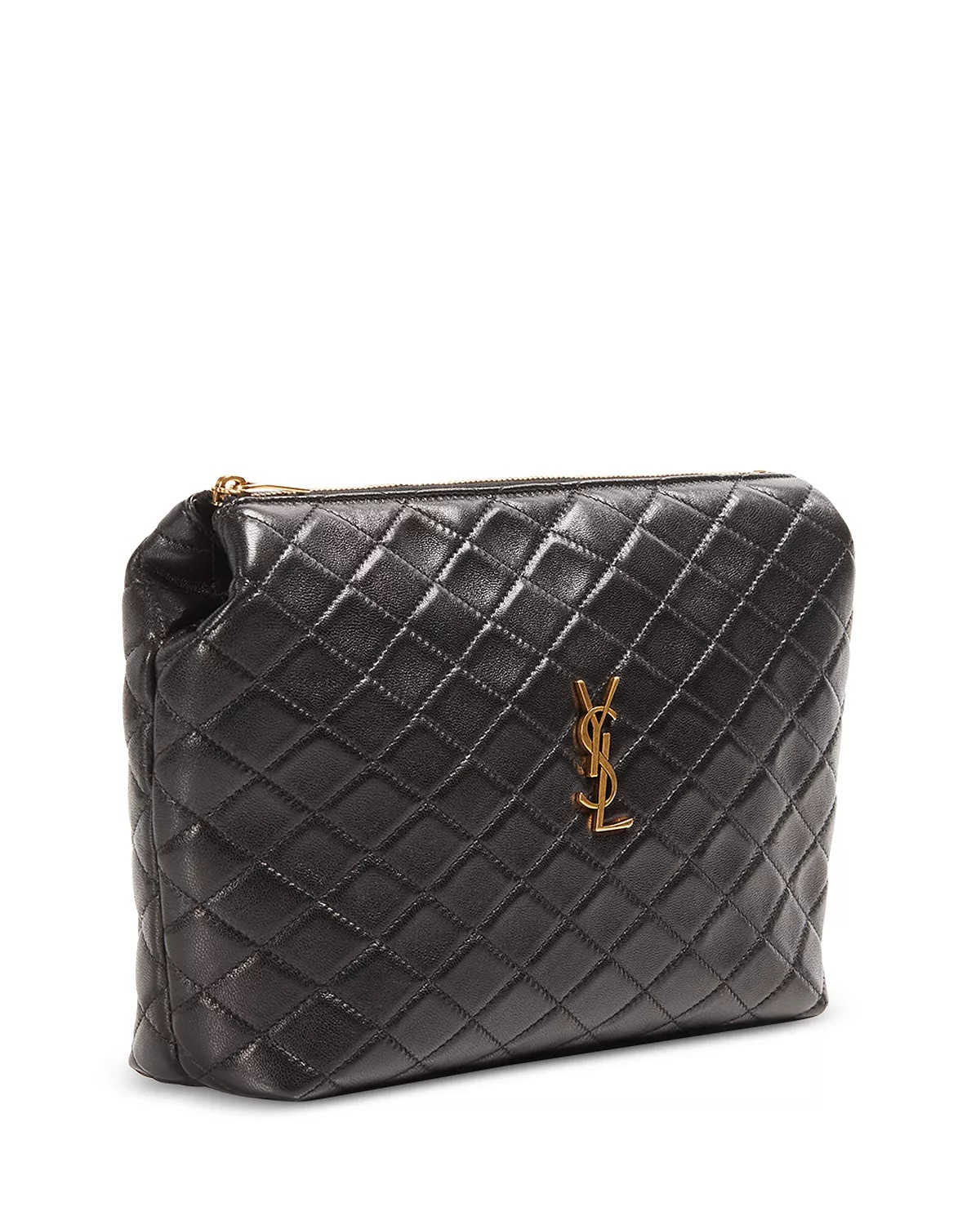 Gaby Quilted Leather Pouch - 4