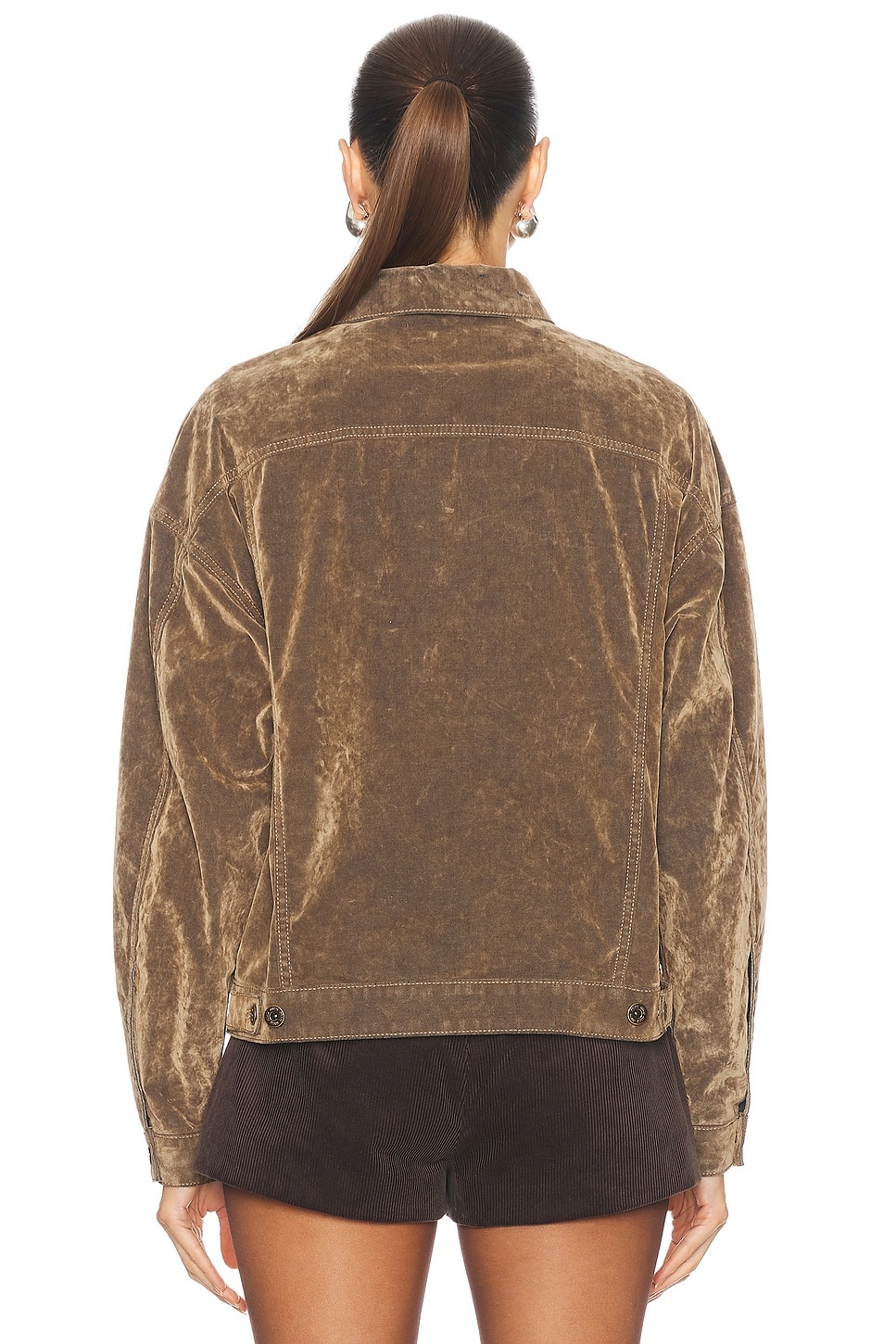 Velvet Button Up Top - 5