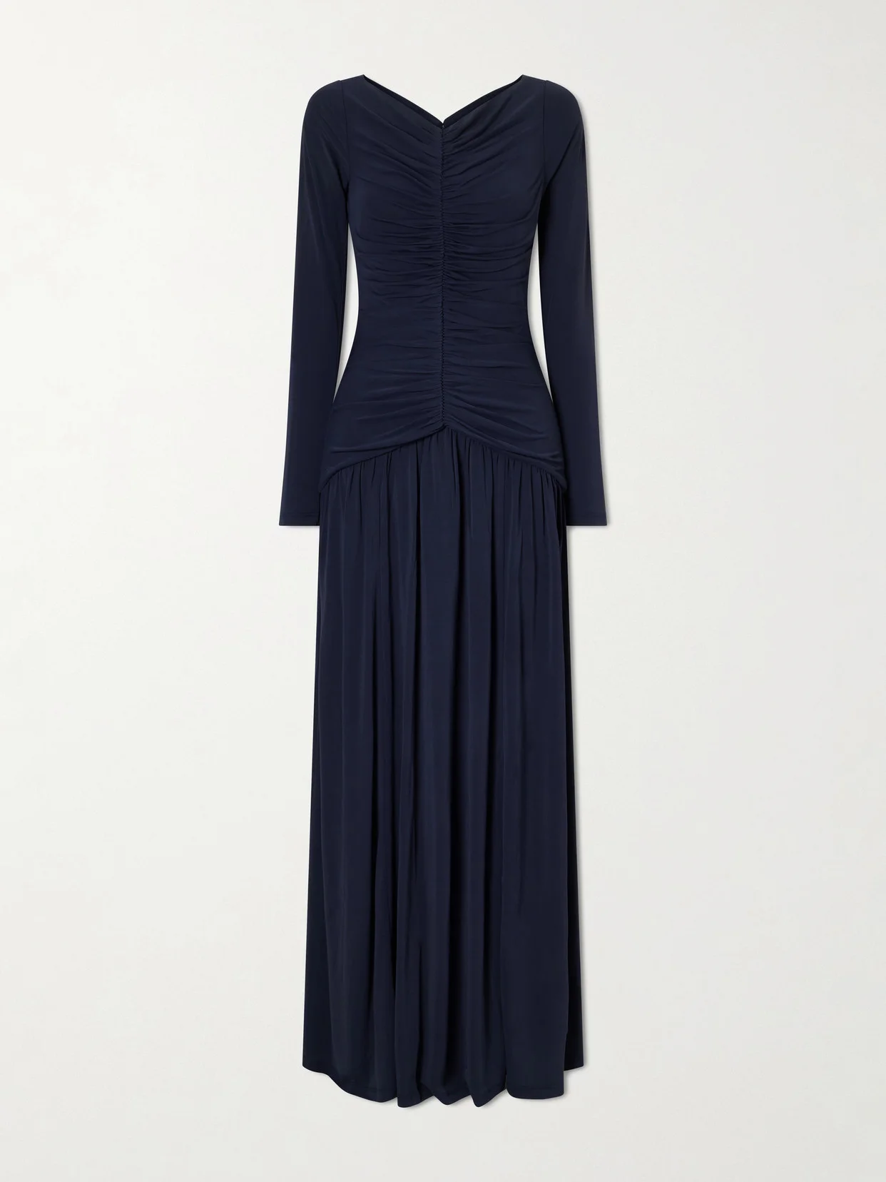 Ruched Jersey Maxi Dress - 1