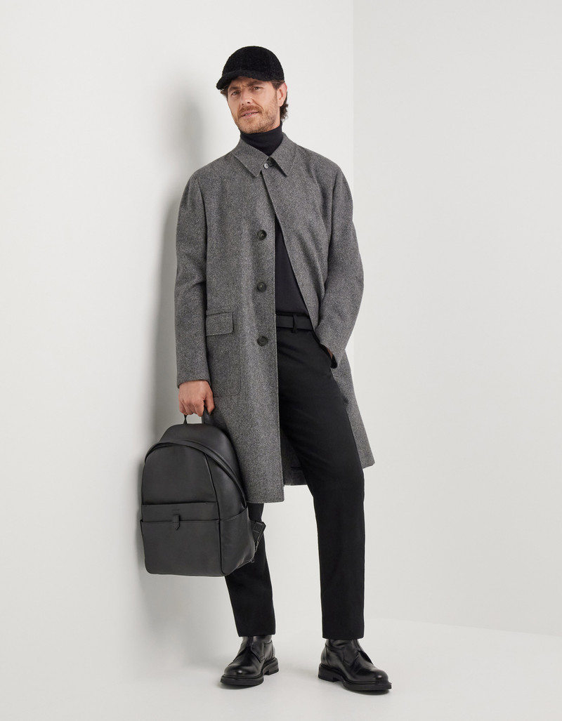 Canali CANALI NUVOLA GRAY SILK WOOL COAT outlook