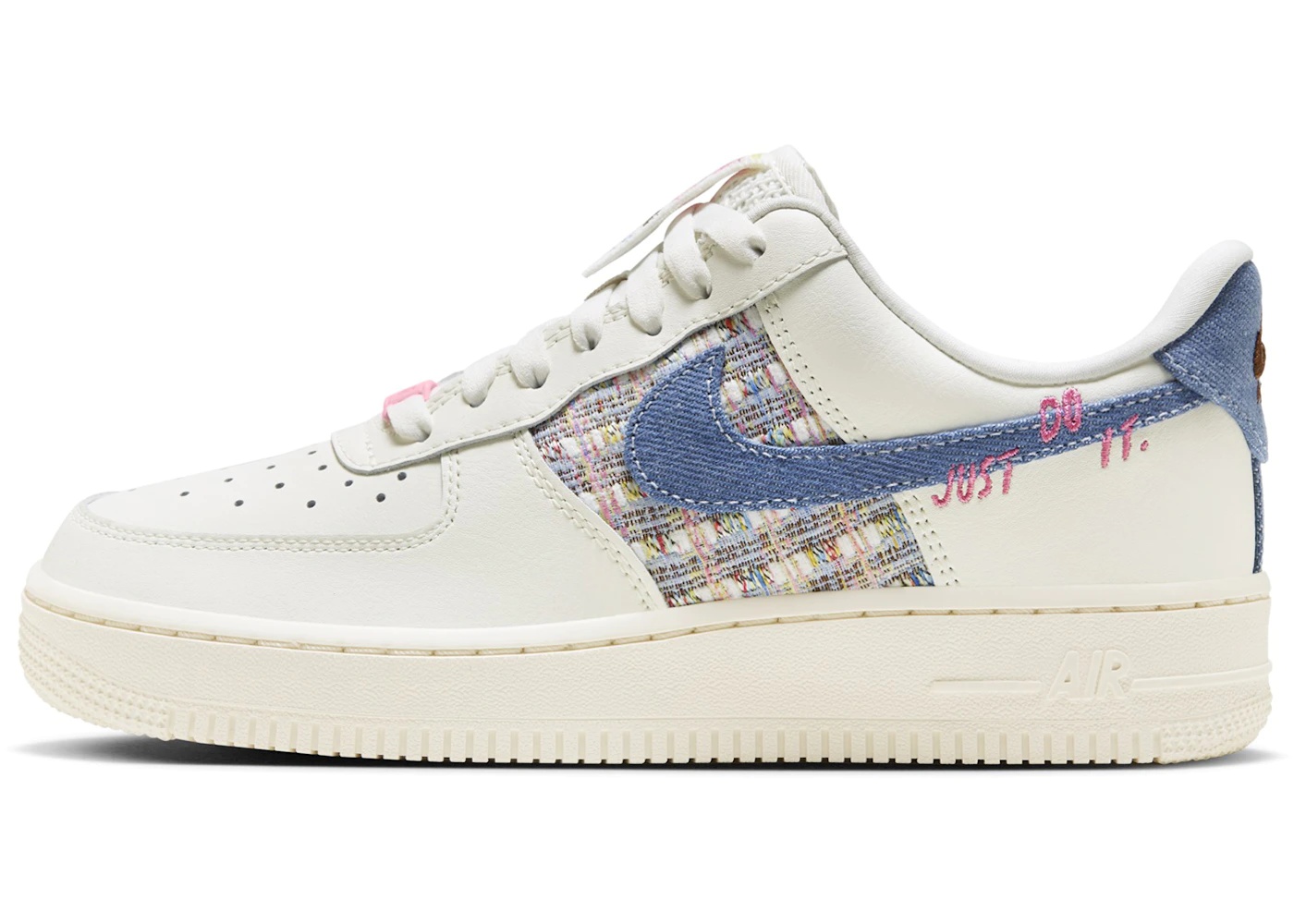 Nike Air Force 1 Low '07 LX Denim Swoosh Boucle (Women's) - 2