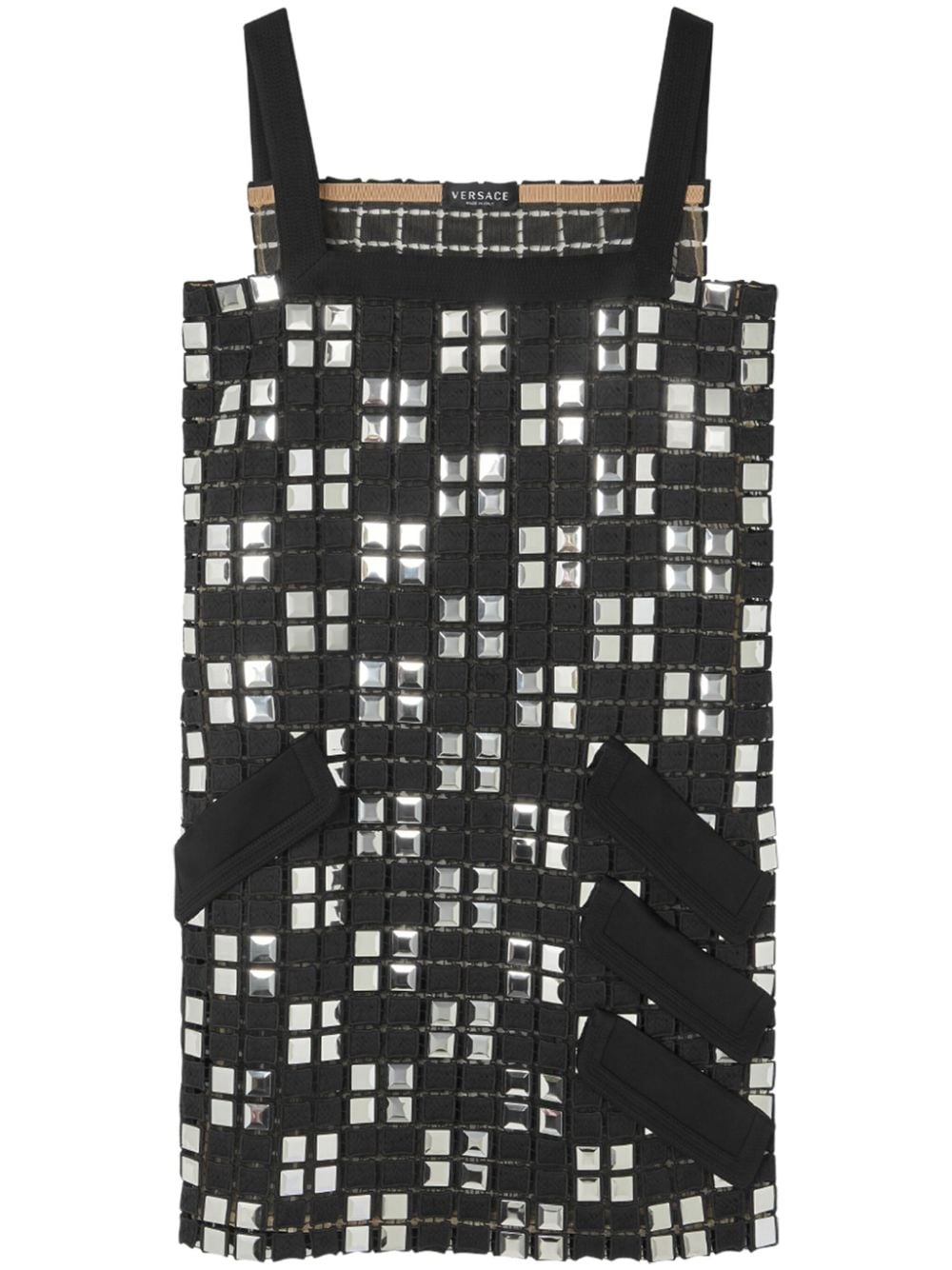 panelled sleeveless dress - 1