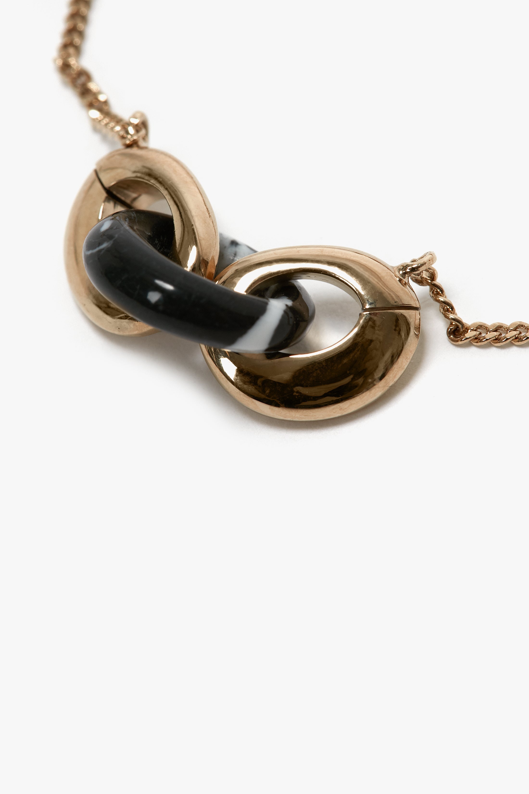 Exclusive Resin Charm Bracelet In Light Gold-Black - 3
