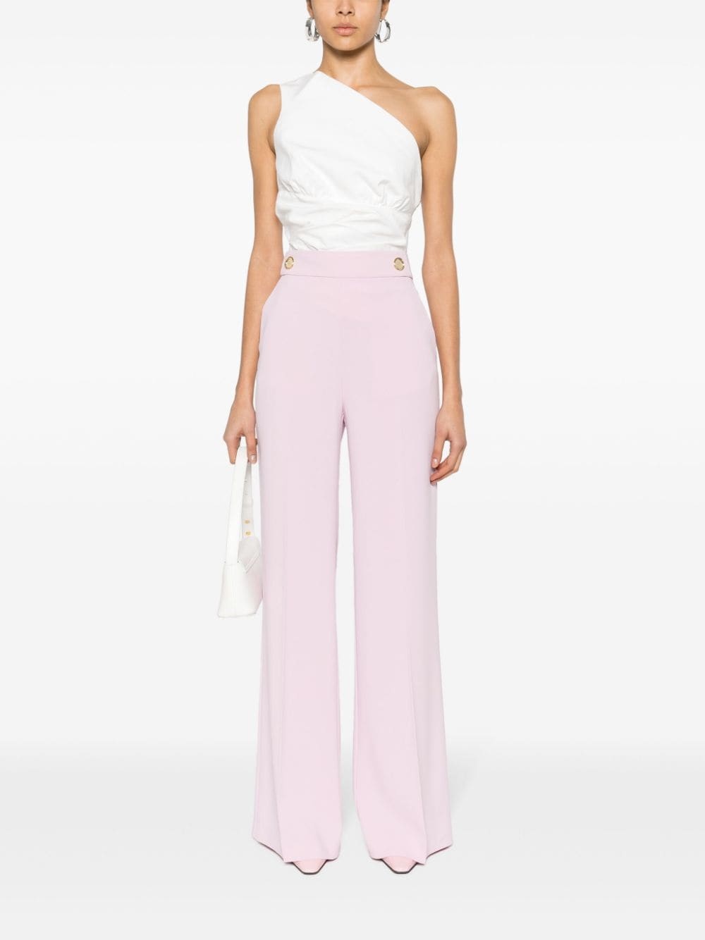 pressed-crease palazzo pants - 2