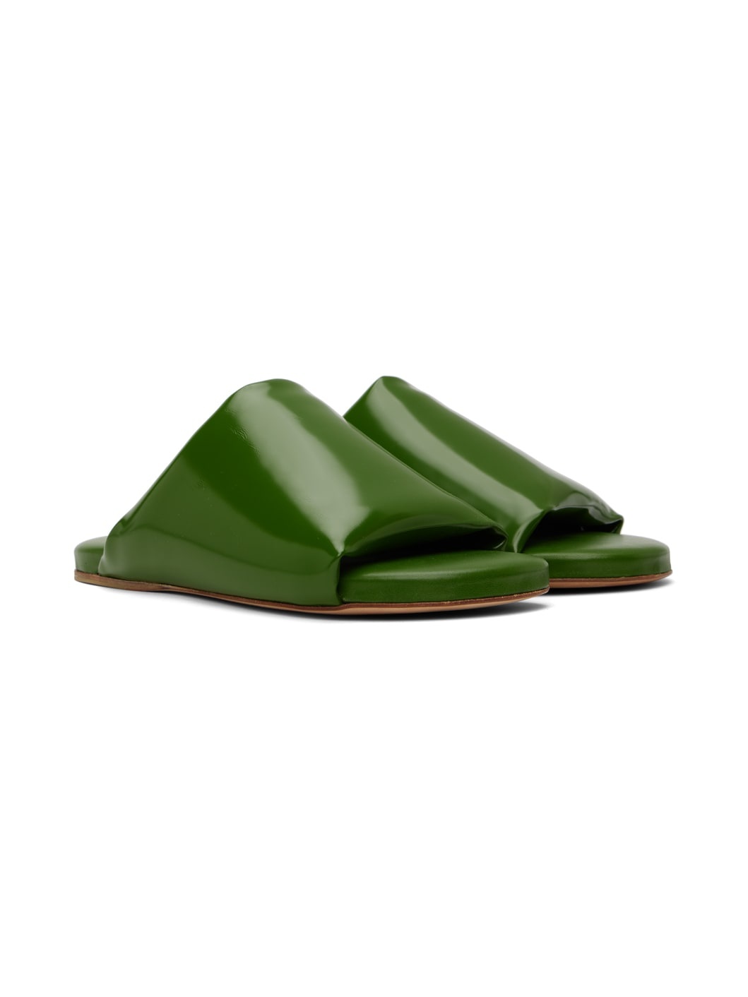 Green Cushion Slides - 4