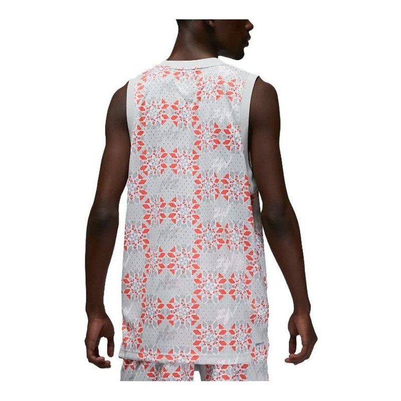 Jordan Air Jordan Zion Mesh Print Tank 'Silver' FB8161-025 outlook