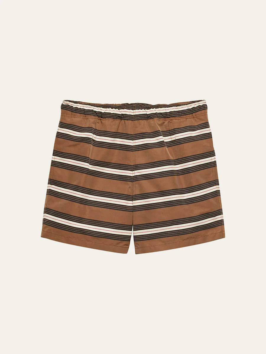 Men's Nylon Stripe Swim Trunks - 1