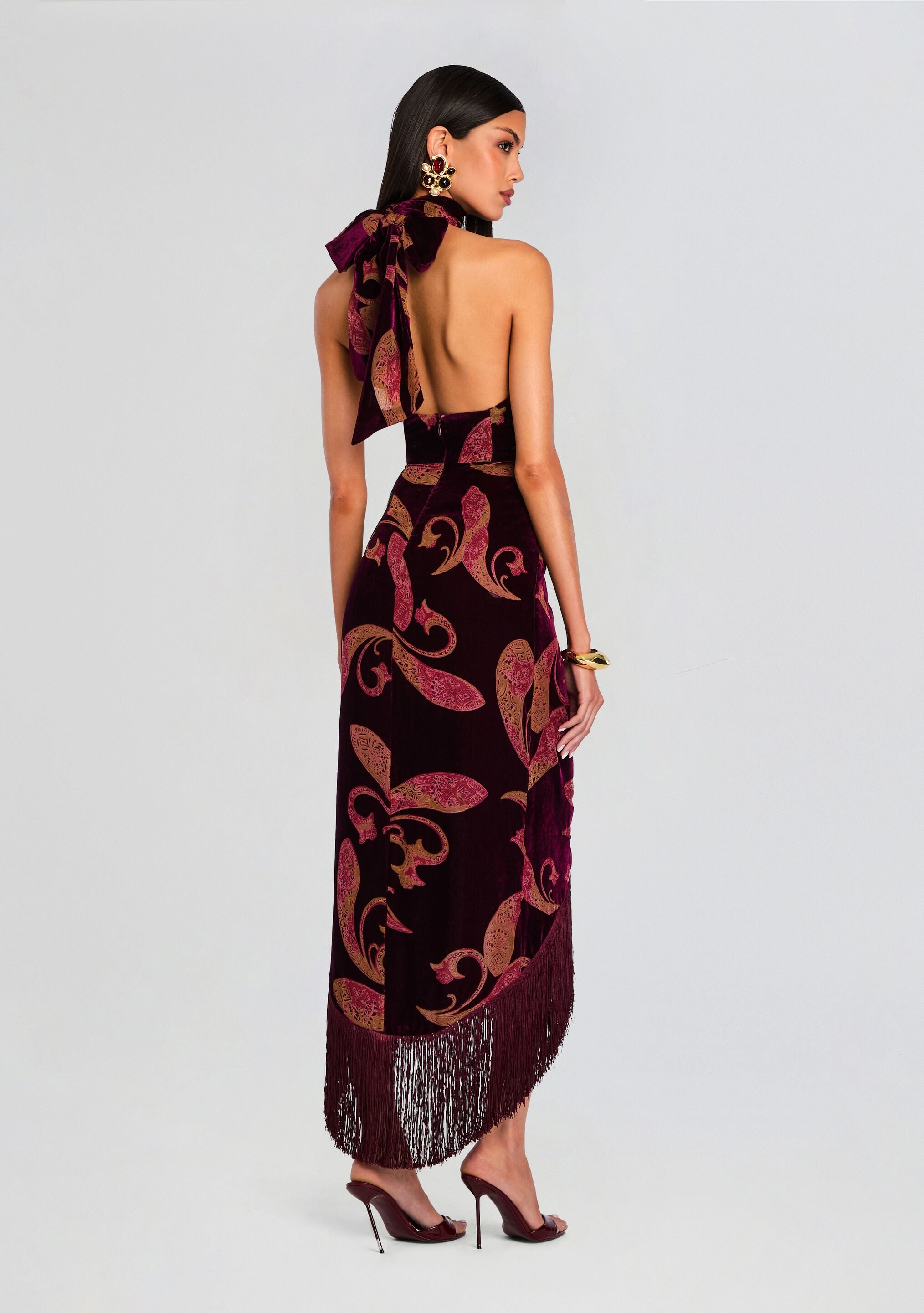 IRIDESSA VELVET DRESS - 4