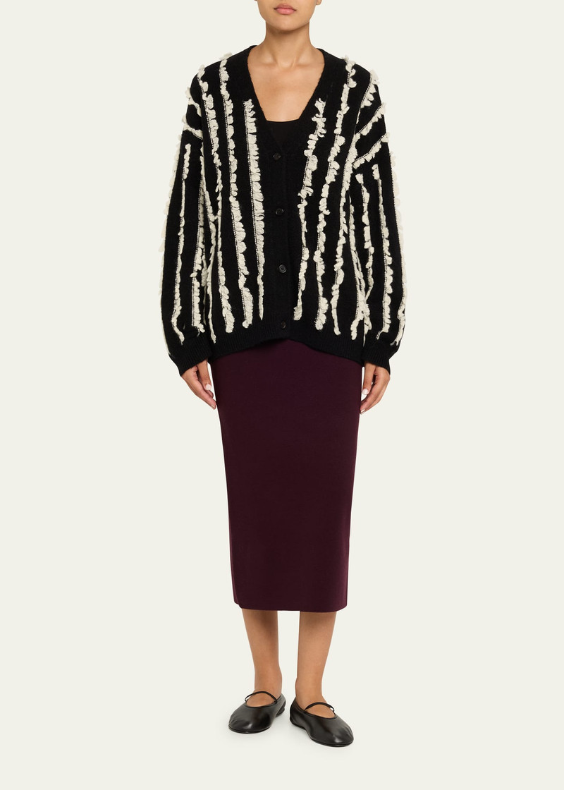 ZANKOV Alina Merino Wool Midi Pencil Skirt outlook
