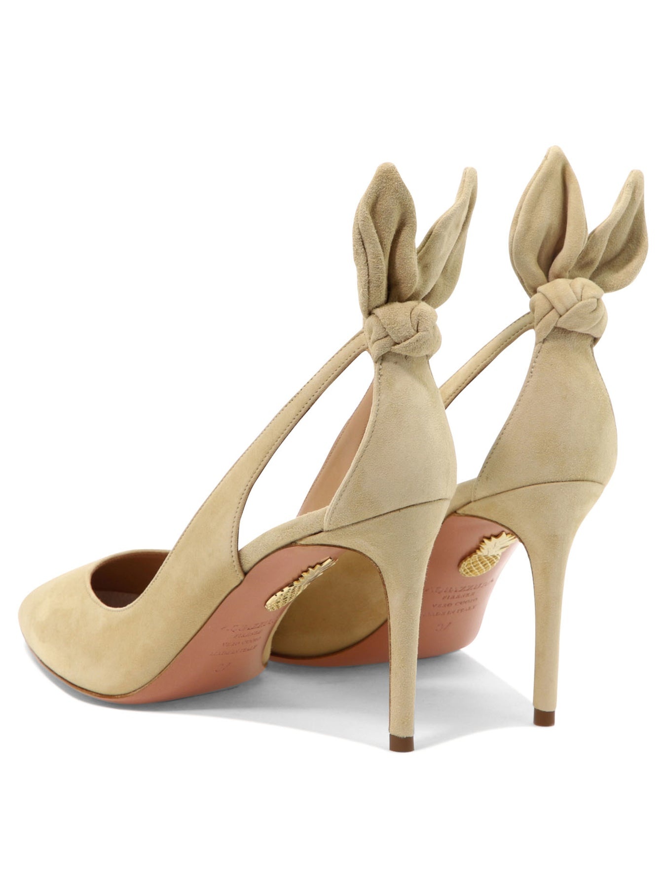 Bow Tie 85 Heeled Shoes Beige - 4
