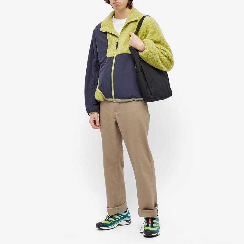 BRAIN DEAD Brain Dead Paneled Fleece Jacket outlook