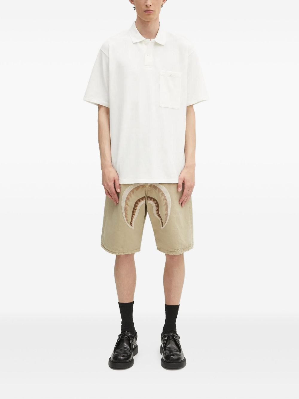 pocket-embroidered polo shirt - 2