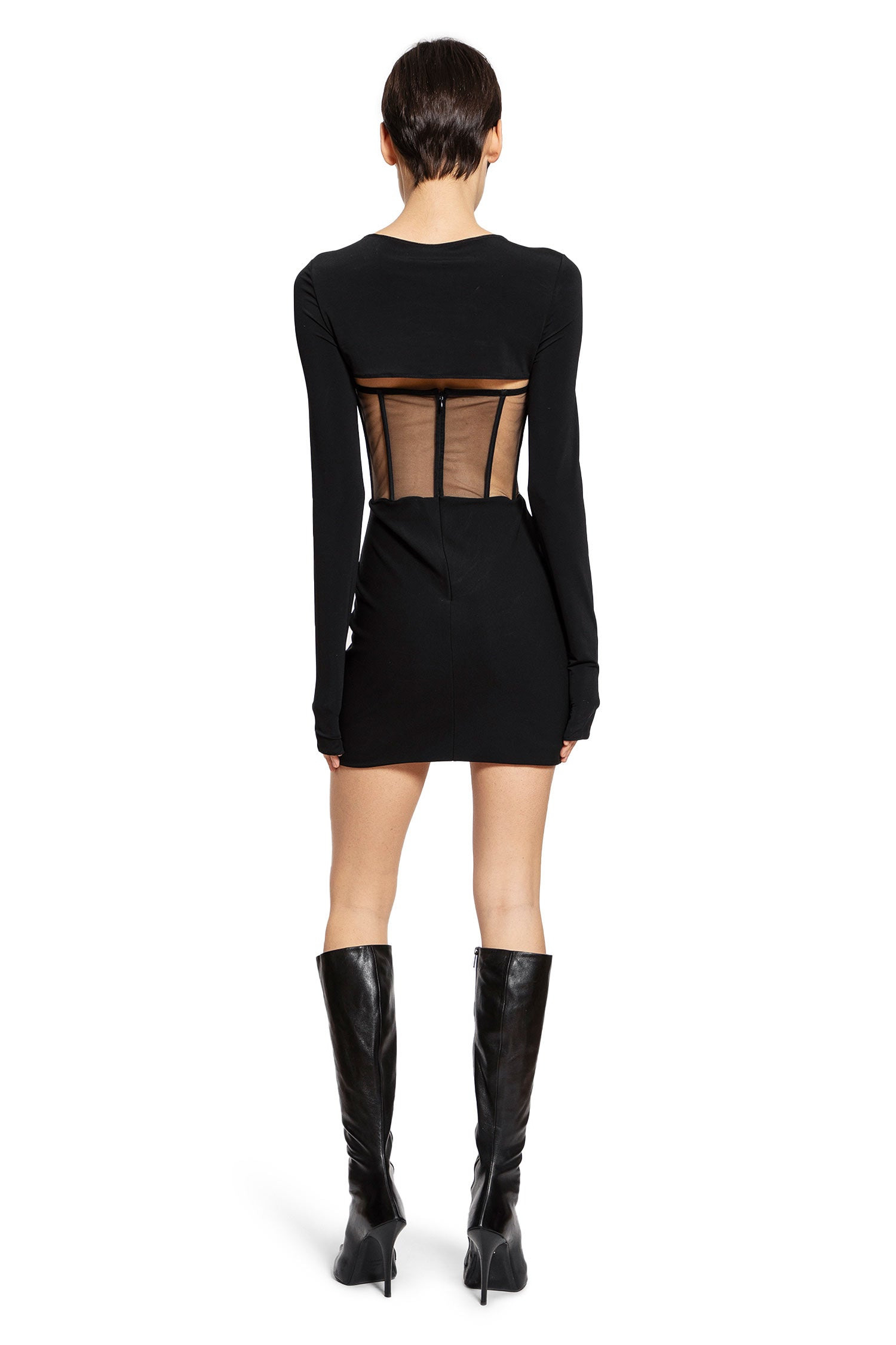 Corsetted Mini Dress - 3