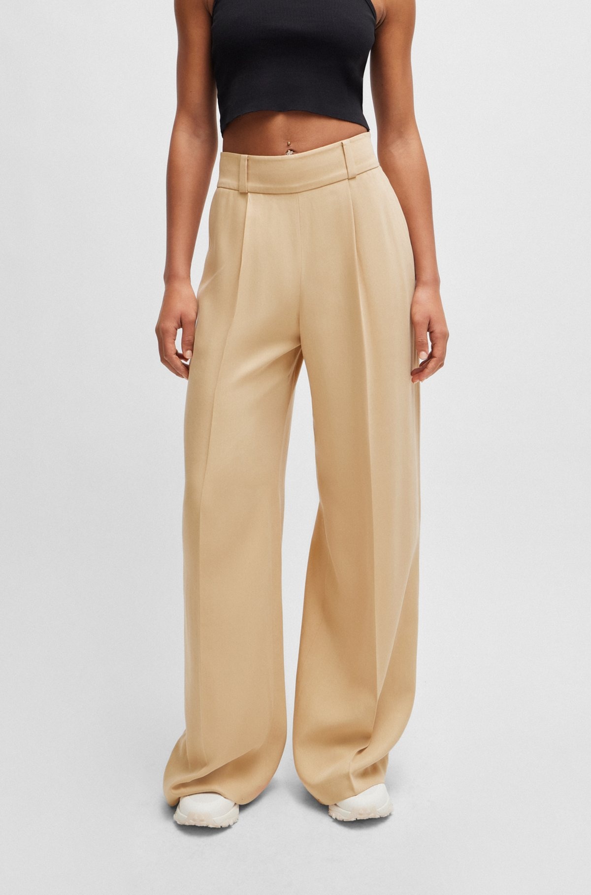 RELAXED-FIT TROUSERS WITH WIDE LEG - 2