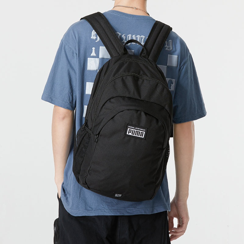 PUMA Academy Backpack 'Black White' 079133-01 - 4