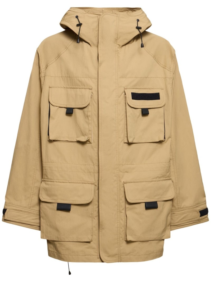 Cotton & nylon hooded jacket - 1