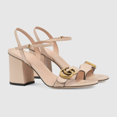 GUCCI Women's mid-heel sandal with Double G outlook