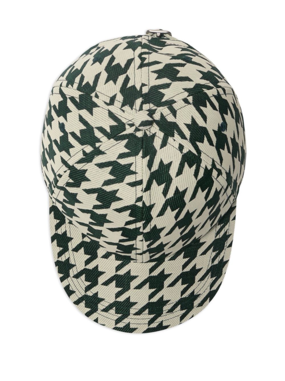 Houndstooth-pattern cotton cap - 3