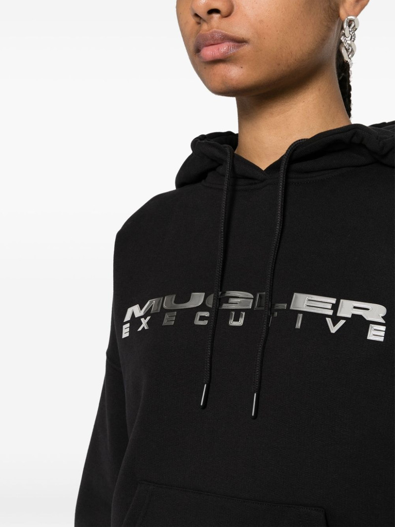 logo-lettering jersey hoodie 5